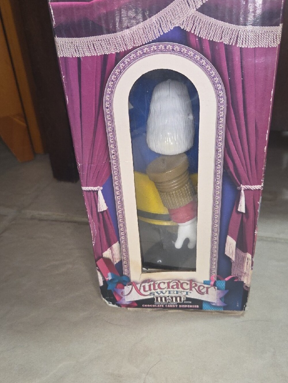 M&M'S Blue and Yellow Nutcracker Candy Dispenser - Picture 2 of 5